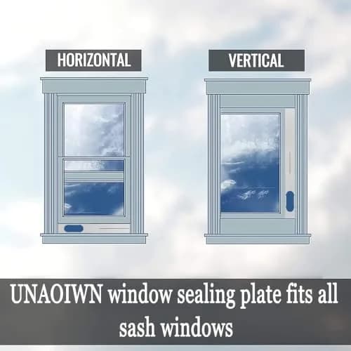 UNAOIWN Portable AC Window Vent Kit 5.1" | Adjustable, Durable PVC, Fits Most Portable ACs thumbnail 8