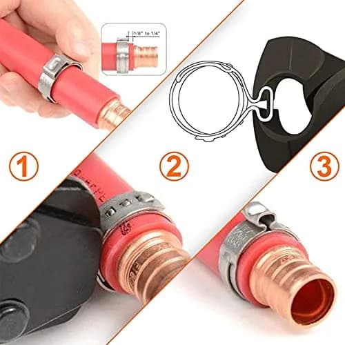 Alfykym 40 Pack 22.4mm-25.6mm Single Ear Hose Clamps | Stainless Steel PEX Cinch Clamps for Secure Plumbing thumbnail 4