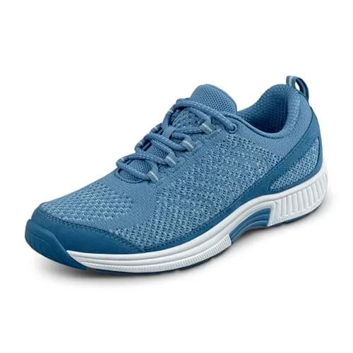 Orthofeet Coral Orthopedic Women Sneakers, Blue, Size 7 Wide | Supportive, Comfortable Fit for Active Women thumbnail 1