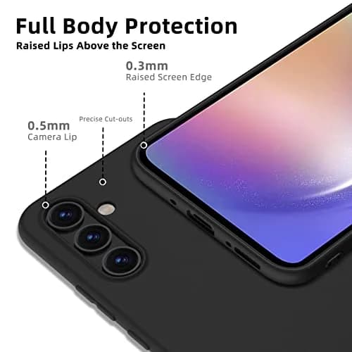 X-level for Samsung Galaxy A54 5G Case, Slim Fit, Black | Ultra-Thin TPU Cover with Perfect Fit thumbnail 2