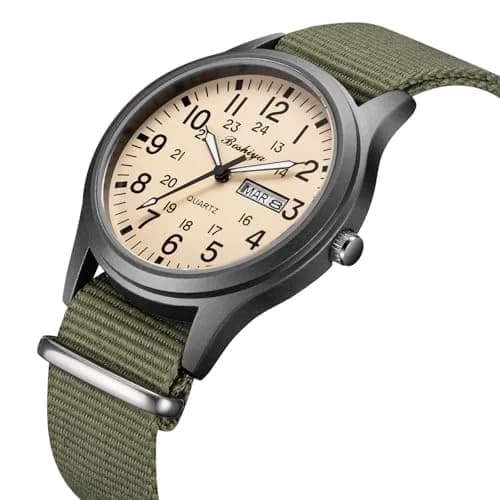 BOSHIYA Men's 40mm Outdoor Sports Waterproof Analogue Quartz Watch with Date Calendar | Japanese Movement thumbnail 2
