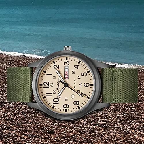 BOSHIYA Men's 40mm Outdoor Sports Waterproof Analogue Quartz Watch with Date Calendar | Japanese Movement thumbnail 3