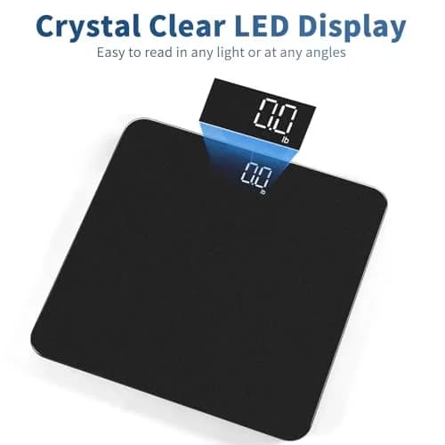 Vitafit Digital Body Weight Scale 182kg (400lb) | High Accuracy 0.1lb, LED Display, Tempered Glass thumbnail 4