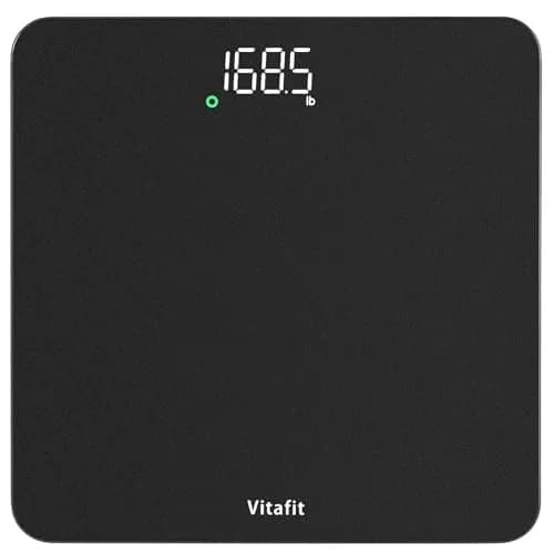 Vitafit Digital Body Weight Scale 182kg (400lb) | High Accuracy 0.1lb, LED Display, Tempered Glass thumbnail 1
