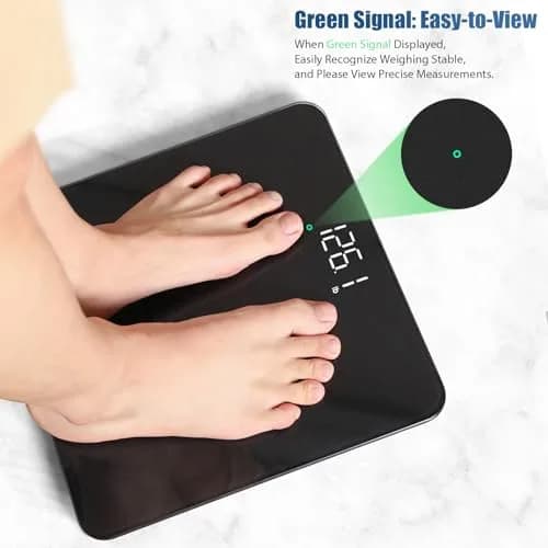 Vitafit Digital Body Weight Scale 182kg (400lb) | High Accuracy 0.1lb, LED Display, Tempered Glass thumbnail 3