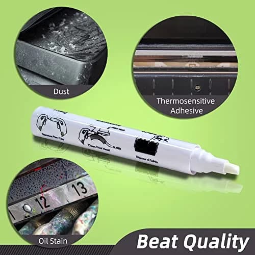 Deftun Thermal Print Head Cleaning Pens 12pcs (0.5in x 0.5in x 5.5in) | For Receipt, Shipping, Label, POS, Card Printers thumbnail 4