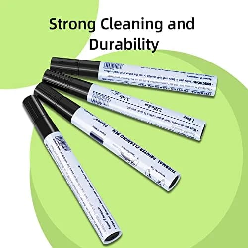 Deftun Thermal Print Head Cleaning Pens 12pcs (0.5in x 0.5in x 5.5in) | For Receipt, Shipping, Label, POS, Card Printers thumbnail 5