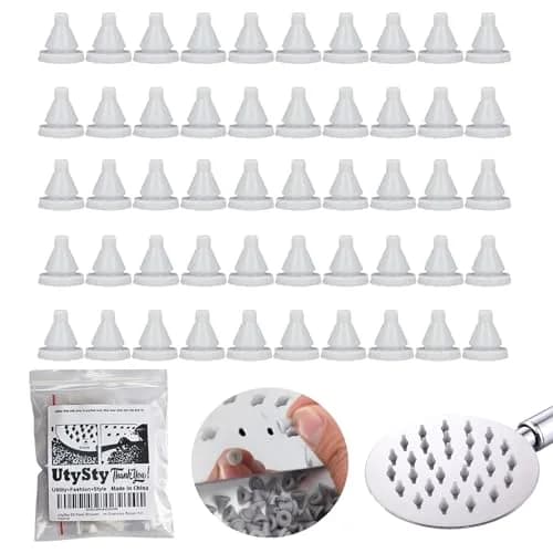 UtySty 50 Pack Rain Shower Head Nozzles Replacement Silicone Nibs | Universal Fit for High Pressure Showerheads thumbnail 1
