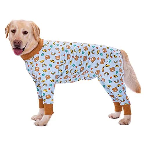 Yeapeeto Dog Recovery Suit After Surgery Medium Large | Cone Alternative & Wound Protector thumbnail 1