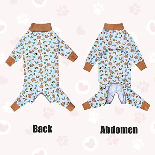 Yeapeeto Dog Recovery Suit After Surgery Medium Large | Cone Alternative & Wound Protector thumbnail 2