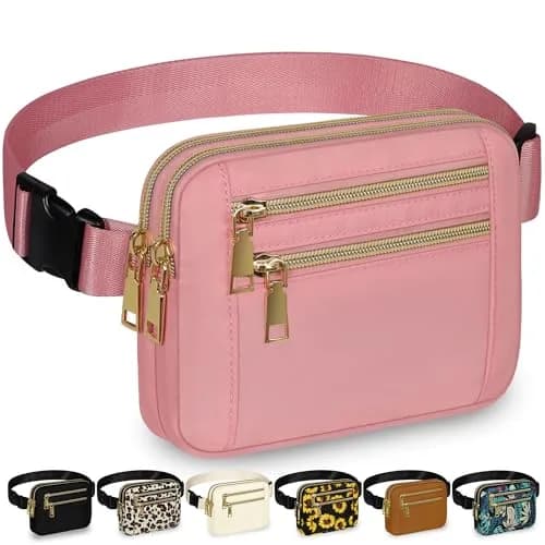 Capolo Waist Pack for Women 4 Zip Pockets | Water-Resistant, Adjustable Belt, Crossbody Style thumbnail 1