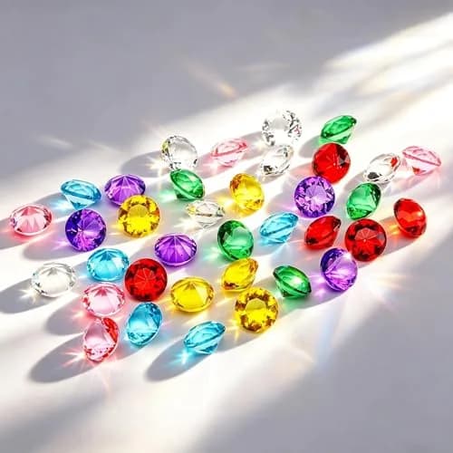 HDCRYSTALGIFTS Crystal Diamonds Figurines 20mm (0.8'') | K9 Crystal for Home Decor & Events thumbnail 1