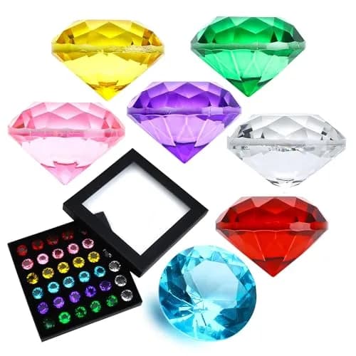 HDCRYSTALGIFTS Crystal Diamonds Figurines 20mm (0.8'') | K9 Crystal for Home Decor & Events thumbnail 7