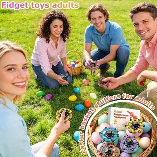 Gokeey Transformable Fidget Spinners 4-Pack | ASTM-Tested Educational Toy for Kids 3-12 Years thumbnail 8