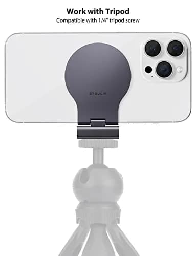 Stouchi Mag-Safe Continuity Camera Mount for iMac, Monitors & Apple TV 4K | Grey Aluminum Alloy thumbnail 6