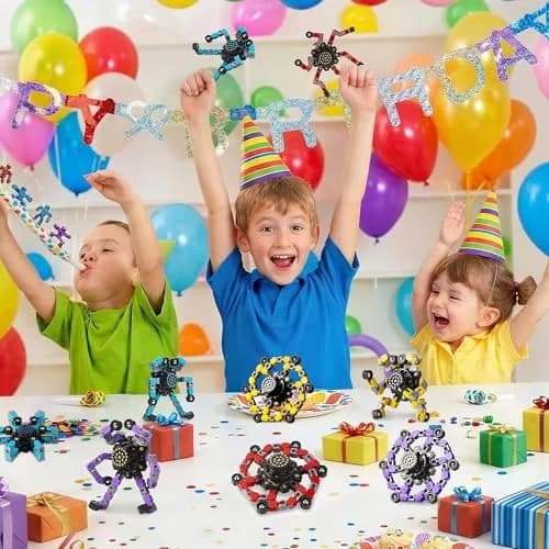 Gokeey Transformable Fidget Spinner 16 Pcs (4 Colors) | ASTM-Tested Educational Toy thumbnail 2