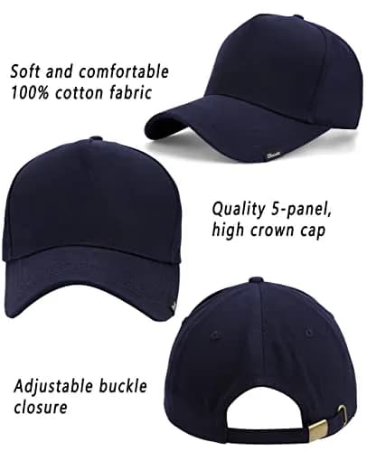 ZTL Oversize XXL Baseball Cap for Men, Extra Large Hat for Big Heads 23.6"-25.6" | Plus Size Structured Dad Trucker Hat thumbnail 2