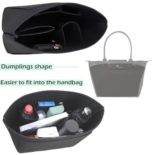 Lckaey Purse Organizer Insert for le pliage large bags | Felt Bag Organizer for Women (Large) thumbnail 6