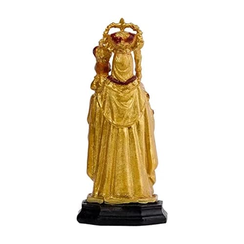 Newven Holy Mother Our Lady of Good Health Velankanni Matha Showpiece Idol 21 cm (8.27 in) Golden thumbnail 4