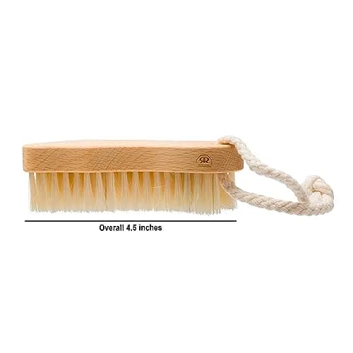 Redecker Children's Foot Brush Natural Pig Bristle Oiled Beechwood 10.9cm (4.3-inch) thumbnail 3
