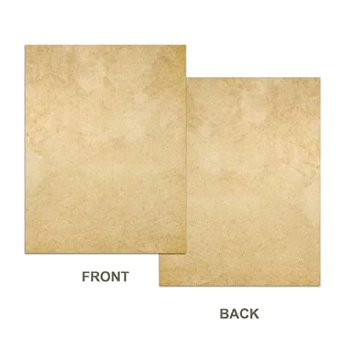 Cheericome Vintage Antique Letterhead Paper 200 Sheets (8.5" x 11" / 21.6 x 27.9 cm) | Acid-Free, 100gsm Smooth Writing thumbnail 3