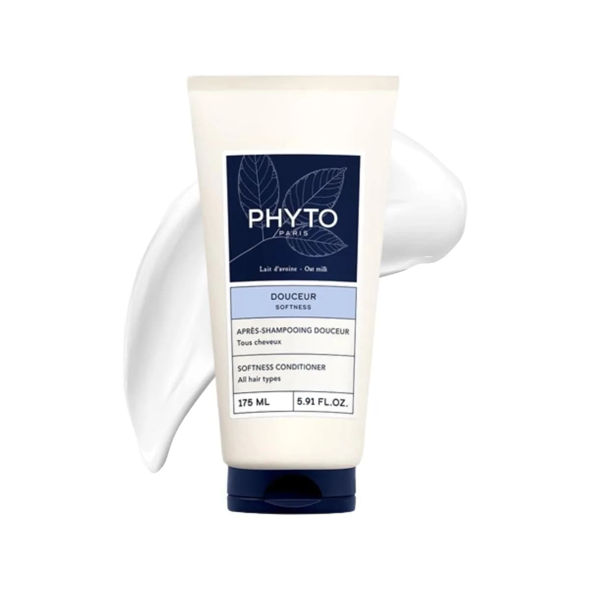 PHYTO Softness Daily Conditioner for All Hair Types | Silicone-Free, Sulfate-Free | Gentle Detangling & Softening | Suitable for Frequent Use | Made in France - main product image