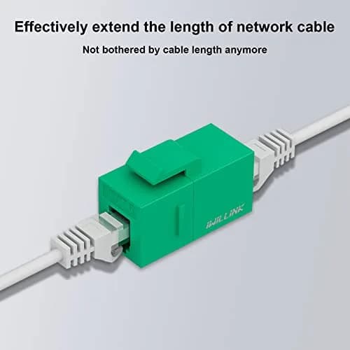 iwillink RJ45 Cat6 Keystone Coupler, 10-Pack, Green | Reliable Ethernet Connection for Home & Office thumbnail 4