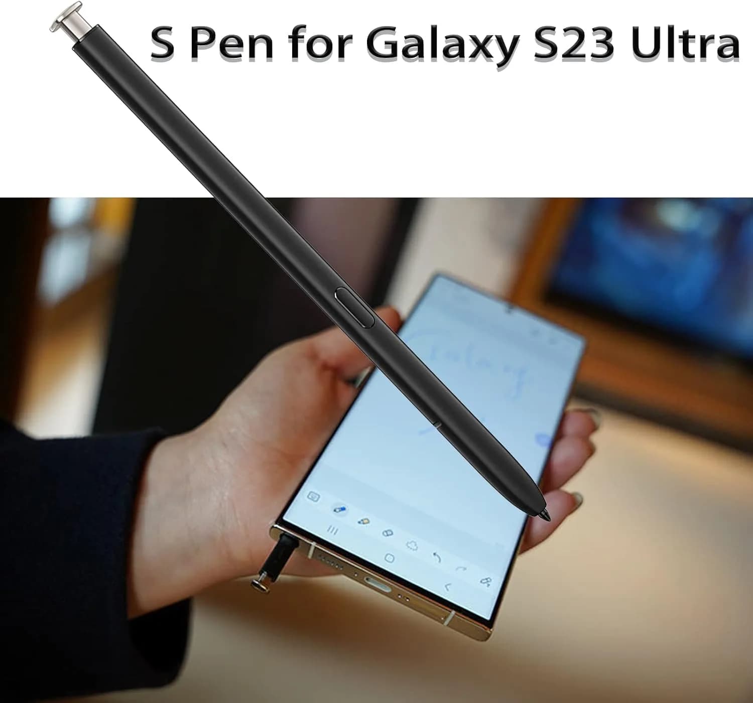 Peixiong Stylus Pen for Samsung Galaxy S23 Ultra 5G, Cream White | 4096 Pressure Levels - view 2