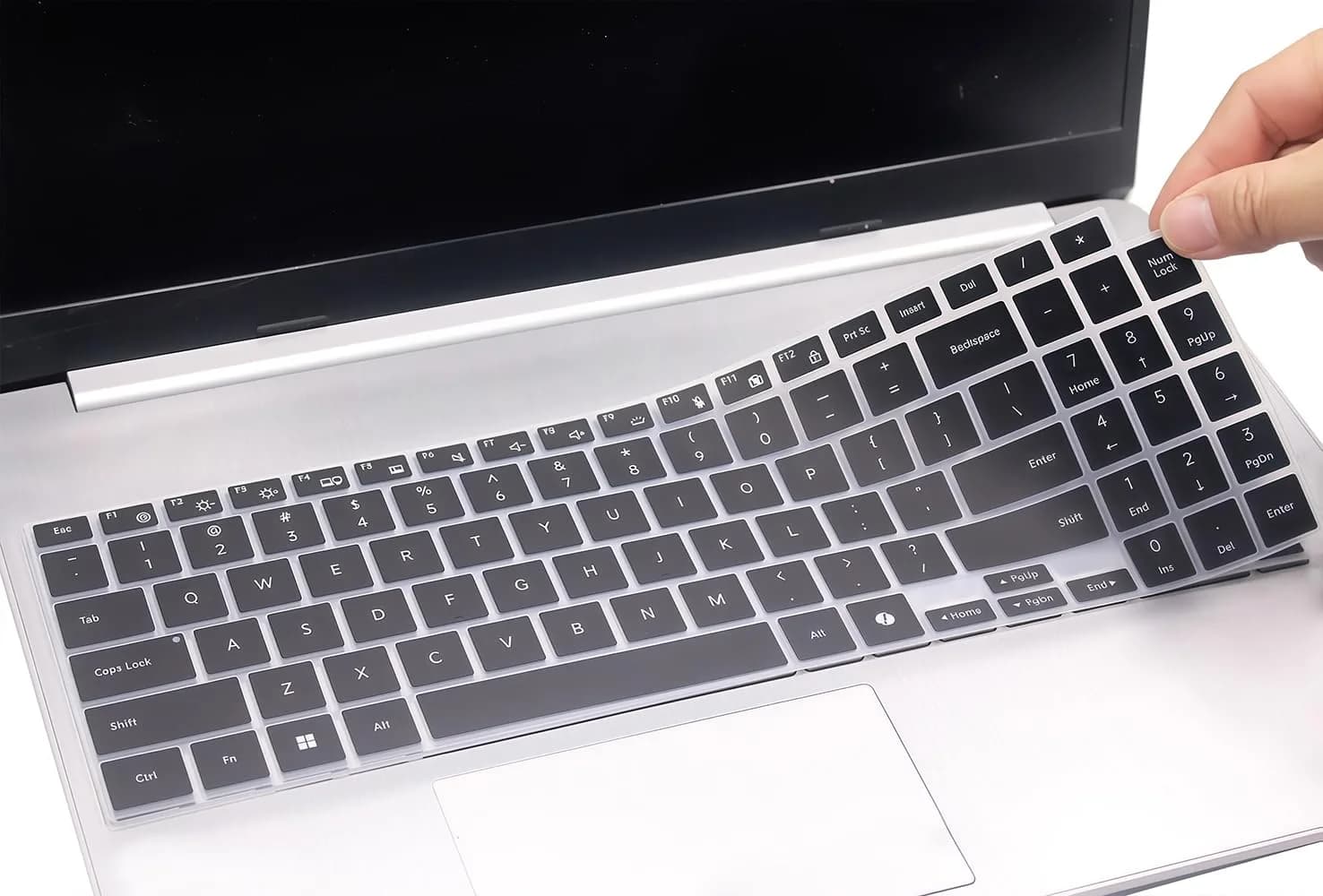JuYuish Black Keyboard Skin for Samsung Galaxy Book 3/4/5 Pro 360 15.6" & 16" | US Layout - main product image