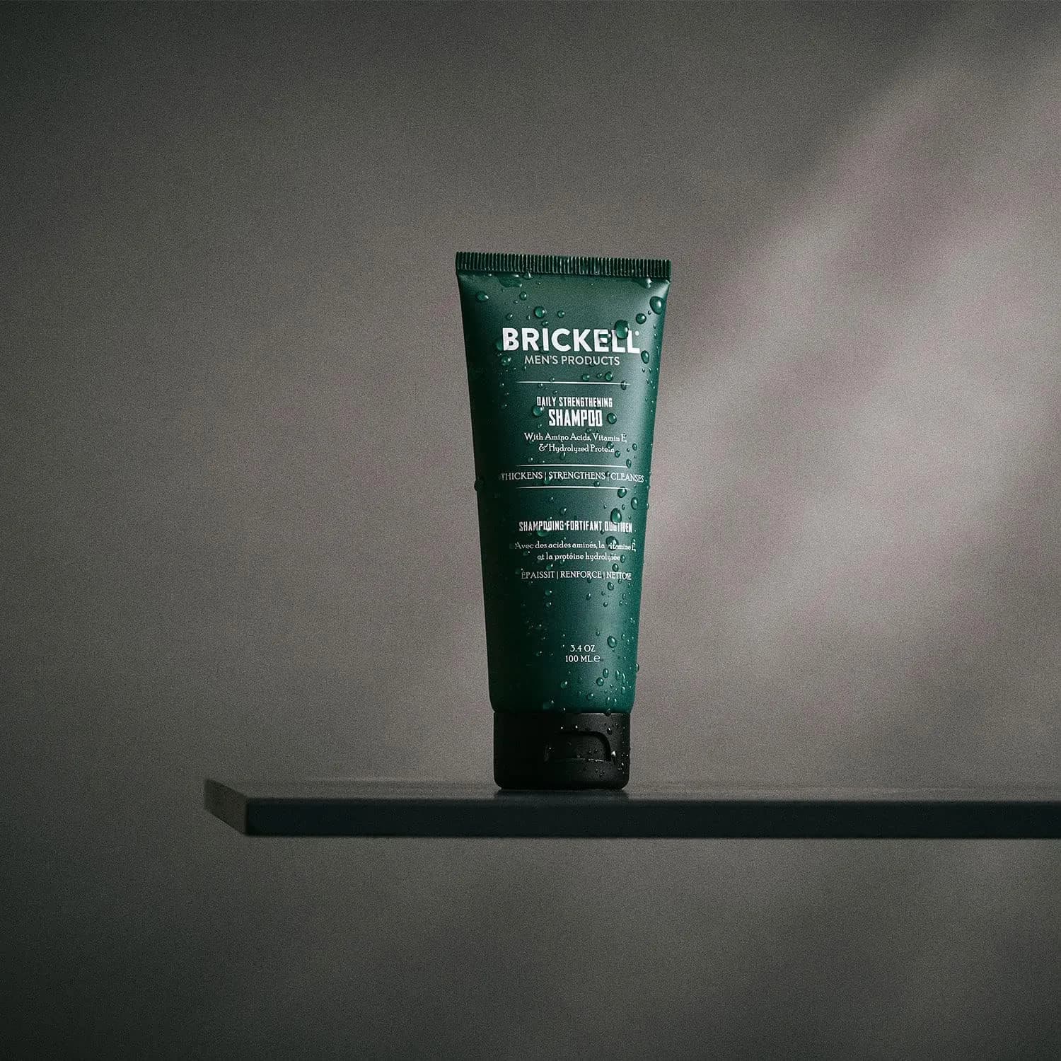 Brickell Men's Products Daily Strengthening Shampoo for Men, Mint & Tea Tree Oil 100ml (3.4oz) | Soothes Dry, Itchy Scalp - view 3