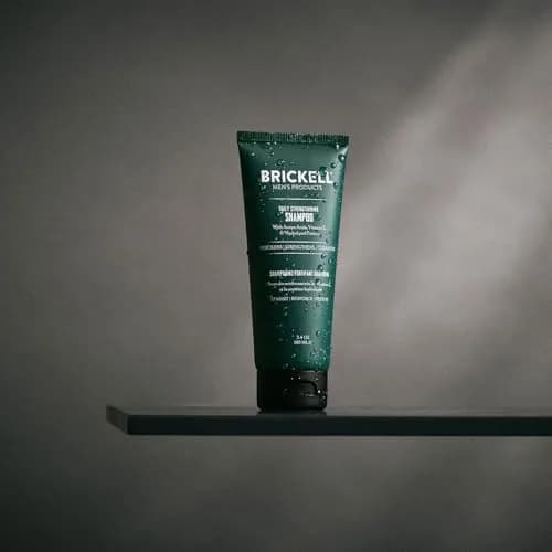 Brickell Men's Products Daily Strengthening Shampoo for Men, Mint & Tea Tree Oil 100ml (3.4oz) | Soothes Dry, Itchy Scalp thumbnail 3