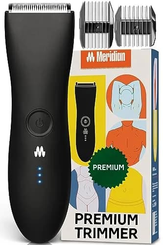 MERIDIAN The Trimmer Premium Body Hair Trimmer for Men & Women Onyx | Rechargeable Waterproof Groomer thumbnail 1