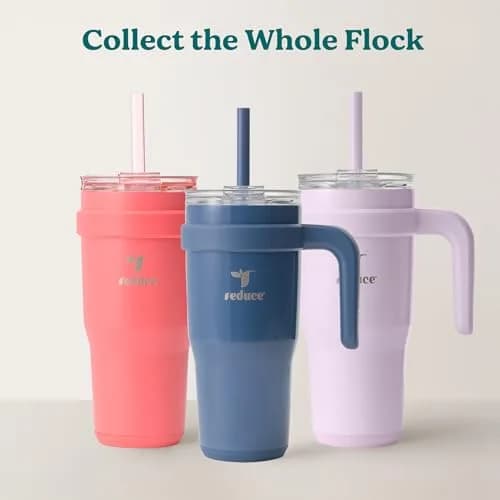 REDUCE 24 oz Stainless Steel Tumbler with Handle - 710ml (24 fl oz) | Keeps Drinks Cold 24 Hrs thumbnail 7