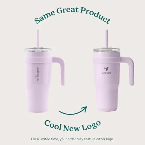 REDUCE 24 oz Stainless Steel Tumbler with Handle - 710ml (24 fl oz) | Keeps Drinks Cold 24 Hrs thumbnail 2