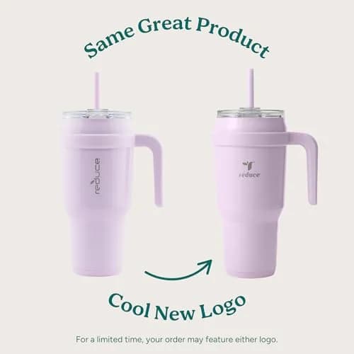 REDUCE 40 oz Stainless Steel Tumbler with Handle - 1183ml (40 fl oz) | Keeps Drinks Cold 24 Hrs thumbnail 2