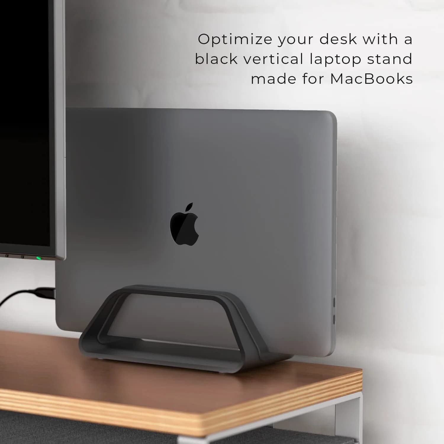HumanCentric Vertical Laptop Stand for MacBook Pro & Air | Aluminium, 10.0 cm (3.94 in) Width - view 6
