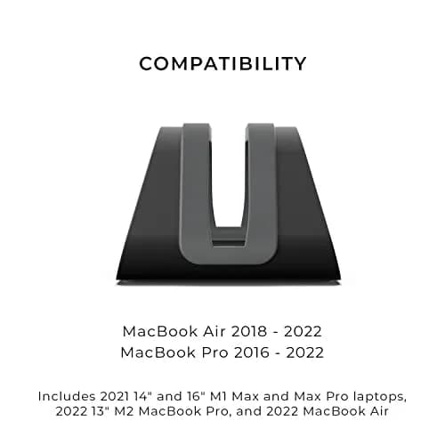 HumanCentric Vertical Laptop Stand for MacBook Pro & Air | Aluminium, 10.0 cm (3.94 in) Width thumbnail 7