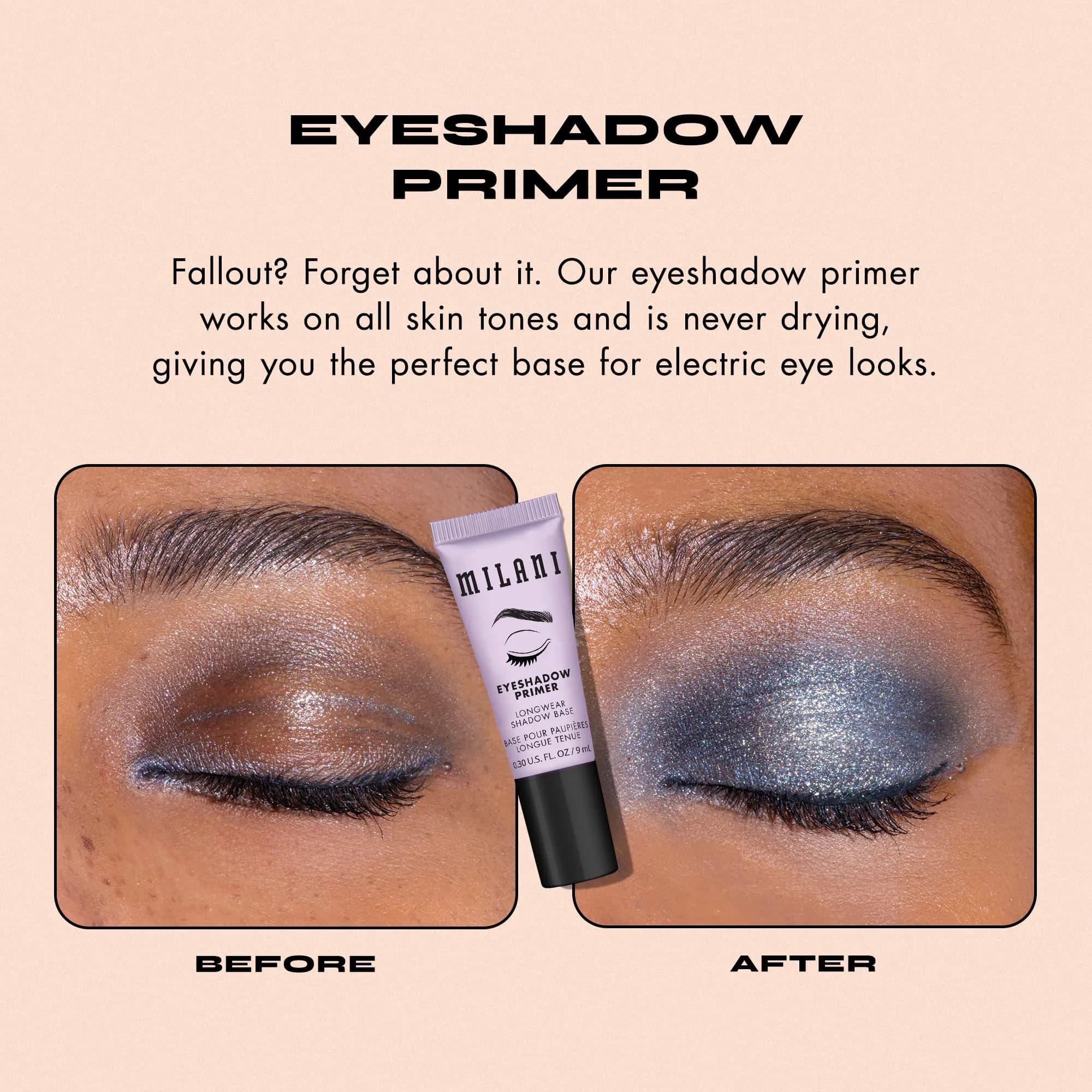 Milani Eyeshadow Primer Clear Longwear Crease-Proof Eye Makeup Base 2PK | Maximizes Pigment & Color Payoff - view 3