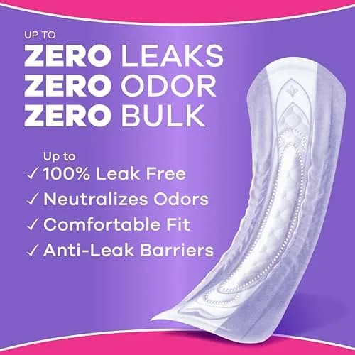 Always Discreet Adult Incontinence Pads for Women, Drier, 5 Drop Long Length, Heavy Absorbency, Pads for Bladder Control Management, Bladder Leaks, & Postpartum Pads, 156ct thumbnail 3