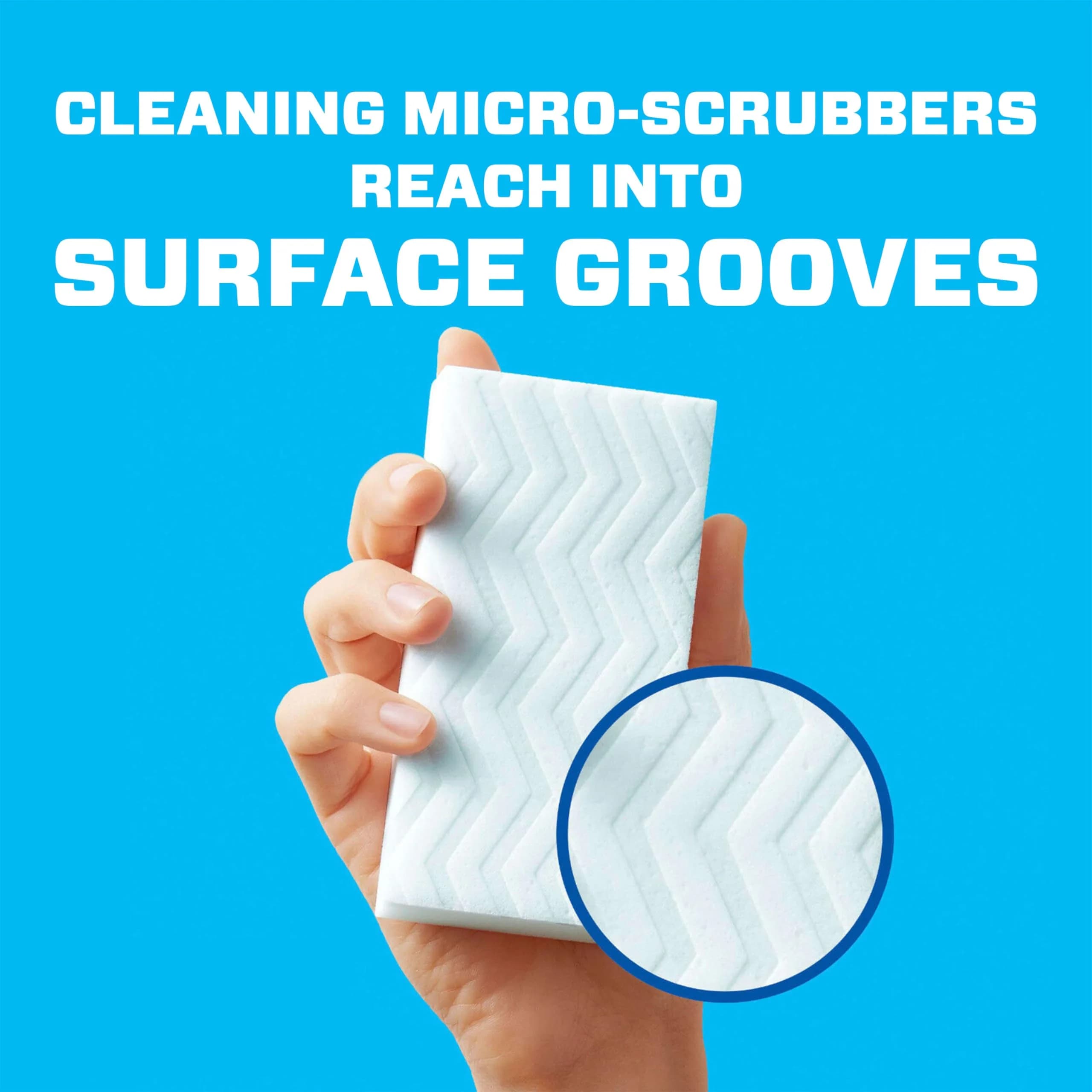 Mr. Clean Magic Eraser Original Cleaning Pads with Durafoam, White, 6 Count | Melamine Sponge for Indian Households - view 6