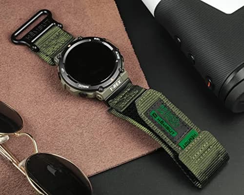 SMITHA Nylon Watch Band Compatible with Amazfit T-Rex Series | Heavy Duty Adventure Strap (44mm/48mm) thumbnail 4