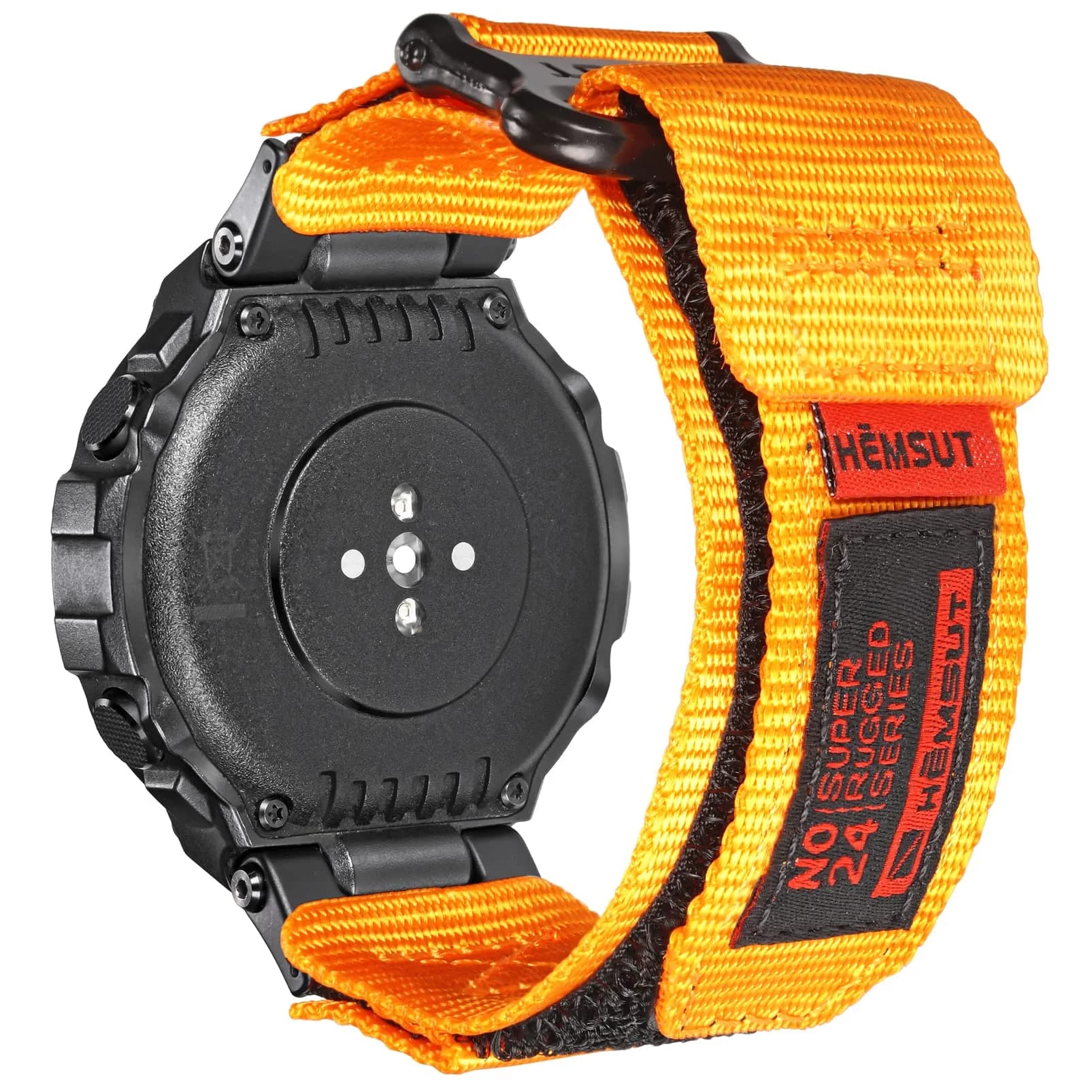 SMITHA Rugged Nylon Watch Band for Amazfit T-Rex Series | Heavy Duty, Adjustable, Military Hook & Loop Closure - main product image