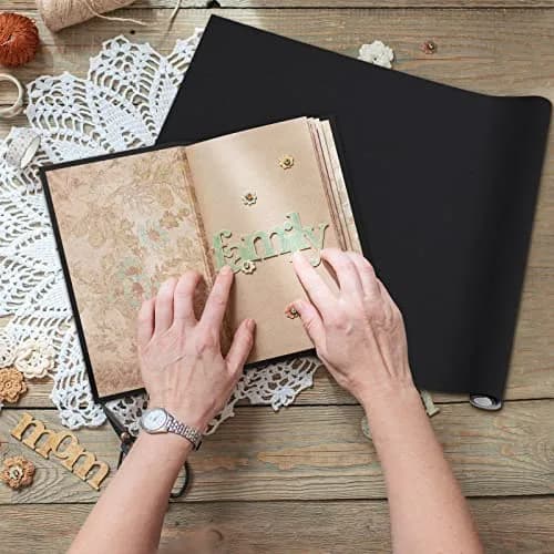 PerKoop Book Cloth 40x16 Inch Fabric Surface Black | Elegant Bookbinding Material thumbnail 7