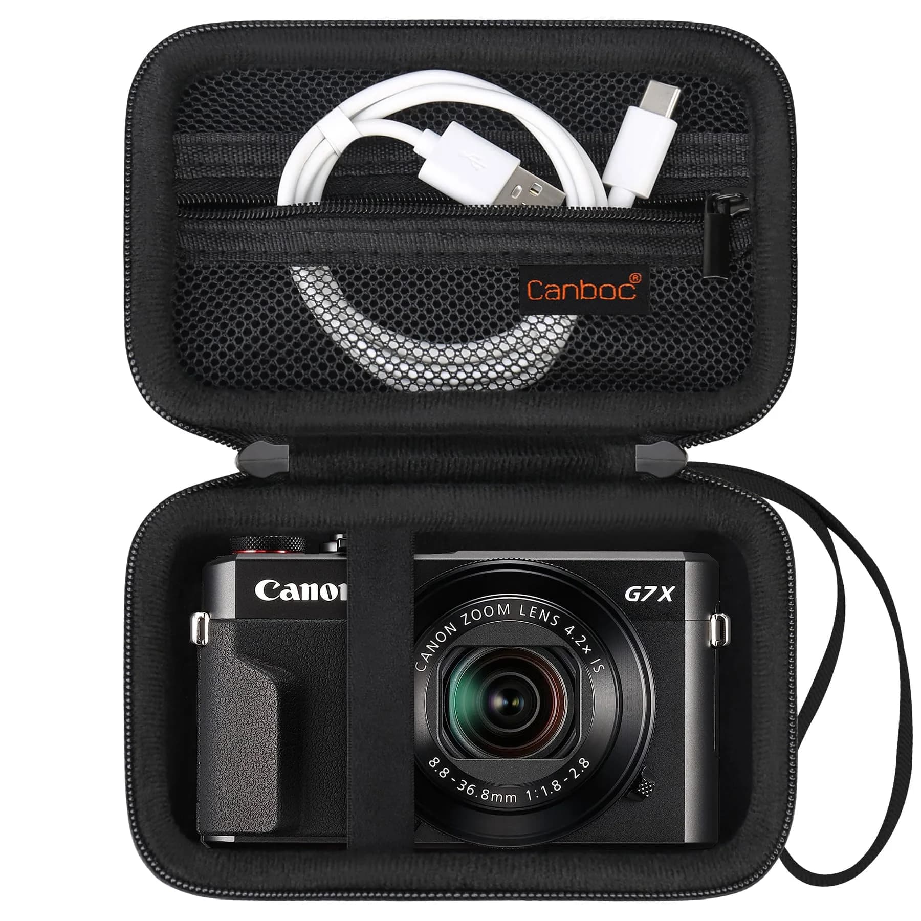 Canboc Camera Case for Canon PowerShot G7X Mark III/ II, 13.0cm (5.1") | Fits G7X Mark III/ II, SX740/ SX730 Cameras - main product image