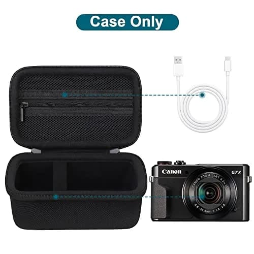 Canboc Camera Case for Canon PowerShot G7X Mark III/ II, 13.0cm (5.1") | Fits G7X Mark III/ II, SX740/ SX730 Cameras thumbnail 2