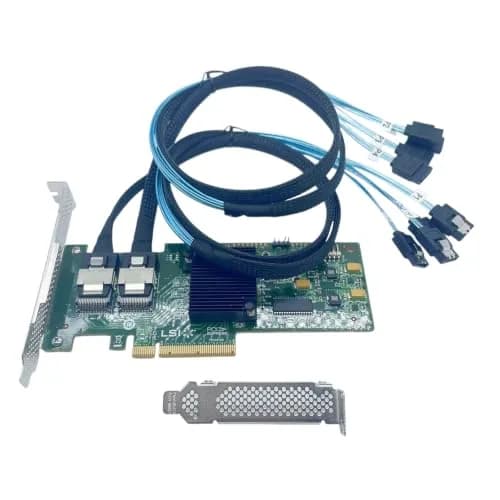 SXTAIGOOD PCIe 2.0 X8 RAID Controller Card with 2*SFF-8087 SATA | IT Mode, ZFS FreeNAS, unRAID Support (100 words) thumbnail 3