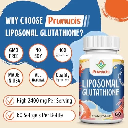 Prunucis Liposomal Glutathione 180 Softgels | High Absorption & Antioxidant Support thumbnail 3