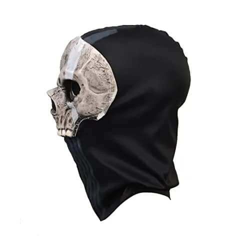 Masfrida Ghost Skull Full Face Mask for Adults & Teens | Polyester & Latex Blend thumbnail 4