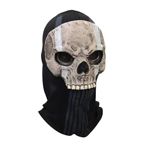 Masfrida Ghost Skull Full Face Mask for Adults & Teens | Polyester & Latex Blend thumbnail 3