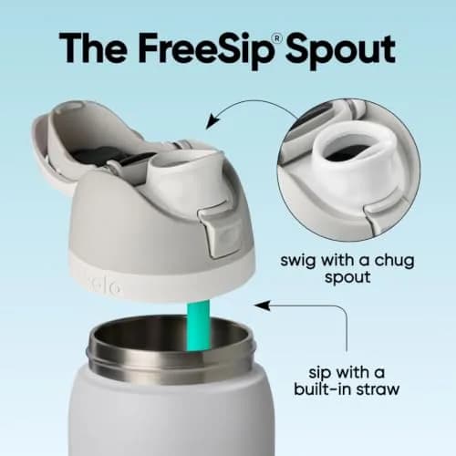 Owala FreeSip Insulated Stainless Steel Water Bottle 32 oz Summer Sweetness | Keeps Drinks Cold 24 Hours thumbnail 2